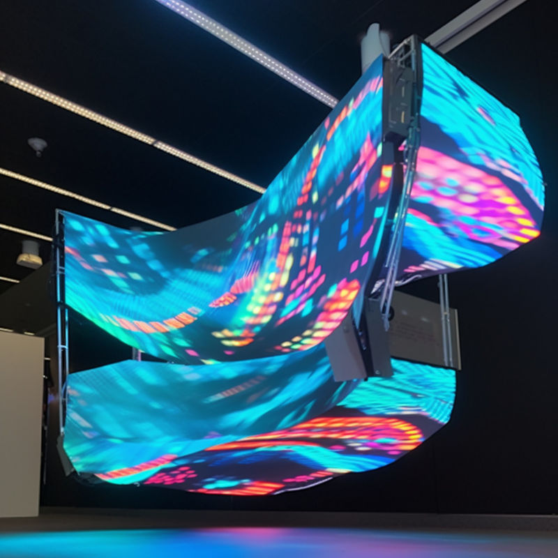 Irregular Led Display Smooth Flexible LED Screen Display Panel Indoor Irregular LED Display