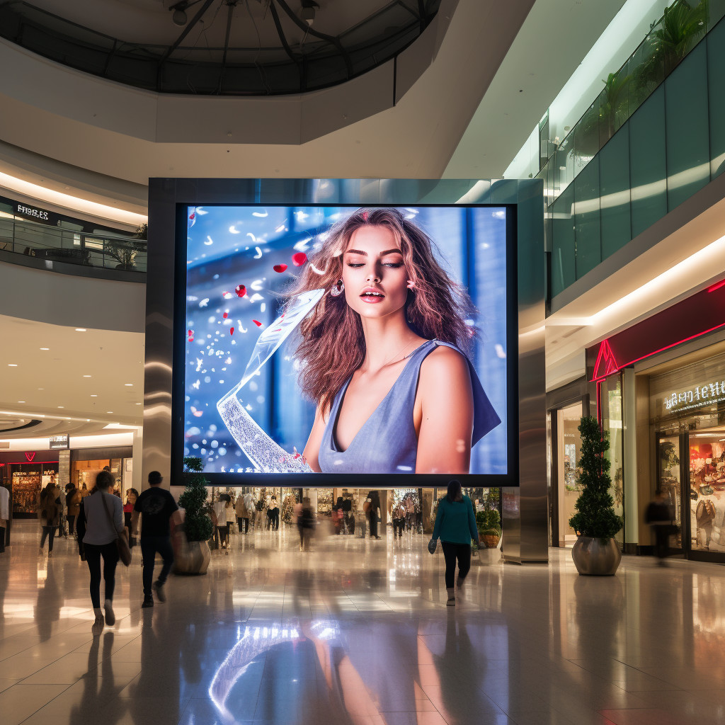 Digital Led Advertisement Digital Indoor LED Advertising Billboard 6500K Color Temperature