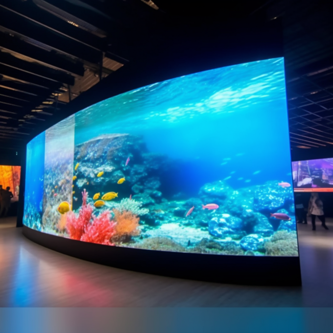 Irregular Led Display Smooth Flexible LED Screen Display Panel Indoor Irregular LED Display